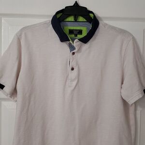 Visconti Black White Polo Shirt. Men's Large